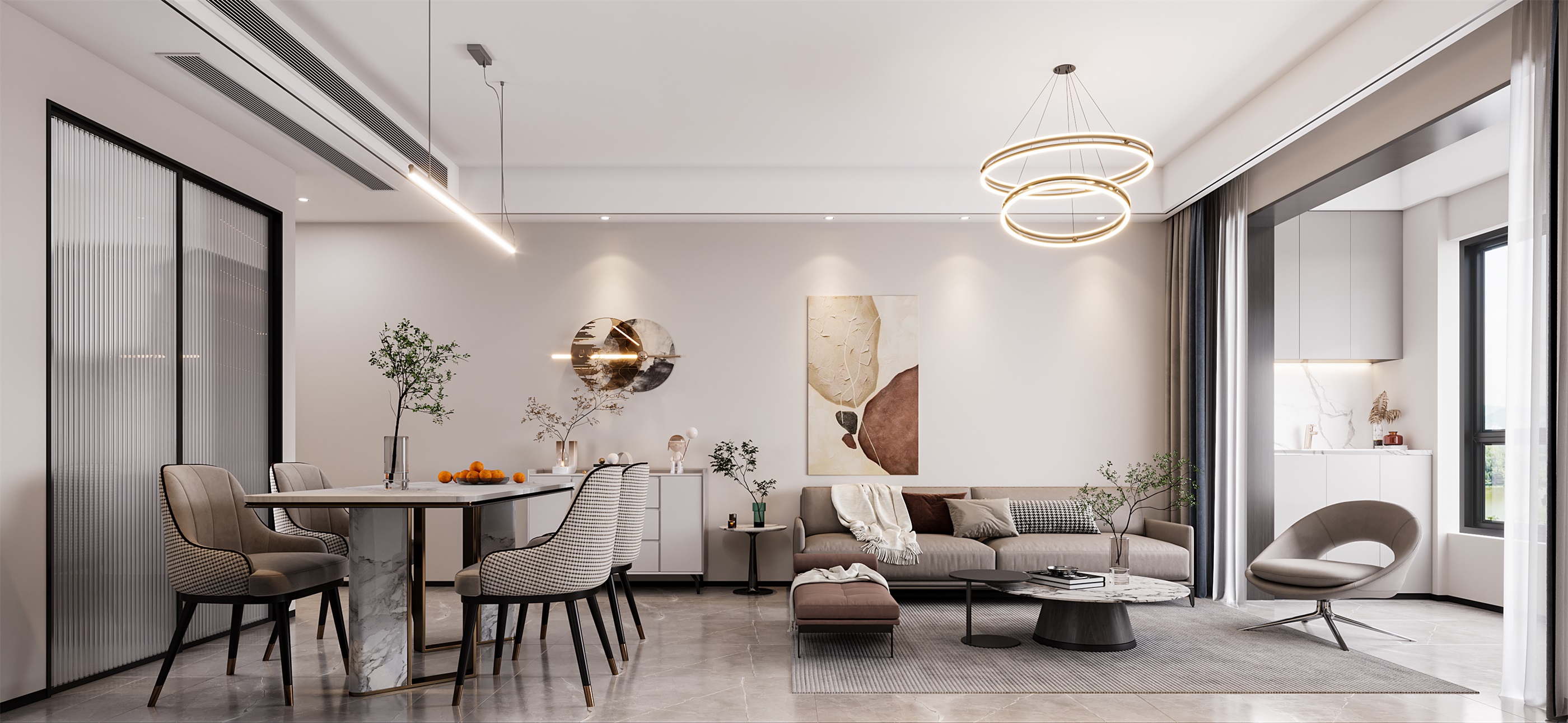 嵇婷婷 金茂悅 現(xiàn)代風格 90方 15W 客廳.jpg